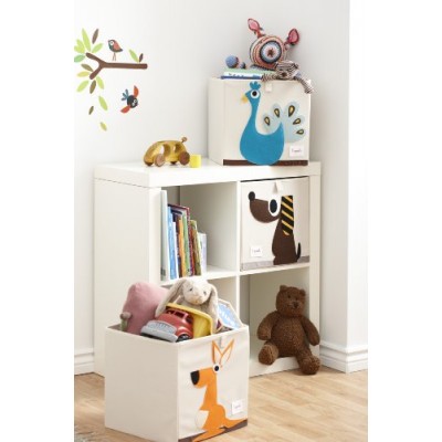 3 Sprouts Storage Box, Peacock