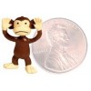 Monkey Figures - 10 Tiny Plastic Monkey Figures - Party Favors
