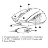 ENHANCE GX-M1 Gaming Mouse with 3500 DPI , Optical Sensor & Color-Changing LED Lights for PC Computers - Perfect for TitanFall , Battlefield 4 , Co...