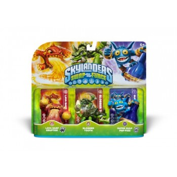 Skylanders SWAP Force Triple Character Pack: Lava Barf Eruptor, Slobber Tooth, Super Gulp Pop Fizz