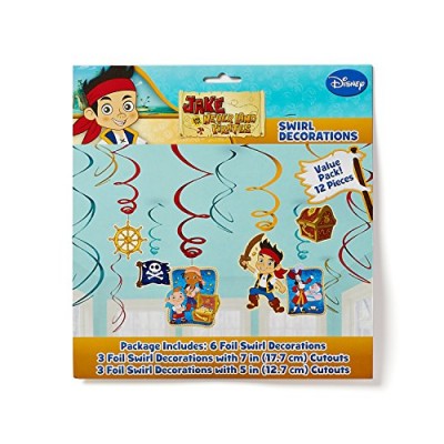 American Greetings Jake and the Never Land Pirates Hanging Party Decorations, Party Supplies