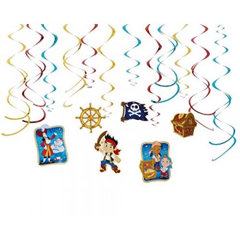 American Greetings Jake and the Never Land Pirates Hanging Party Decorations, Party Supplies