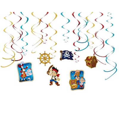 American Greetings Jake and the Never Land Pirates Hanging Party Decorations, Party Supplies