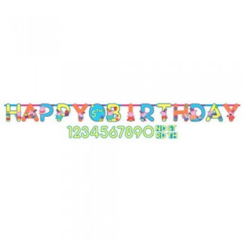 American Greetings Peppa Pig Add-an-Age Birthday Party Banner