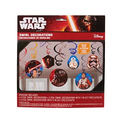 American Greetings Star Wars Episode VII Hanging Decorations, Party Supplies Novelty