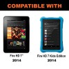 Kindle Fire HD 7 Screen Protector, amFilm® Premium HD Clear (Invisible) Screen Protector for Kindle Fire HD 7-inch and Fire HD 7 Kids Edition with ...