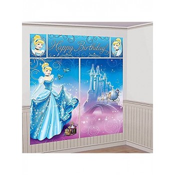 Cinderella Scene Setter Wall Decorating Kit Princess Disney Birthday Party