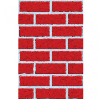 Deck the Walls Red Brick Room Roll
