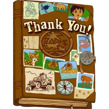 Go Diego, Go! Thank You Notes 8ct