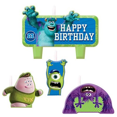 Monsters University Inc. Molded Cake Candle Set (4pc)