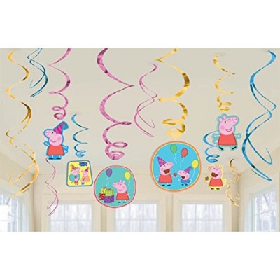 Peppa Pig Hanging Swirl Value Pack (12 Pieces)