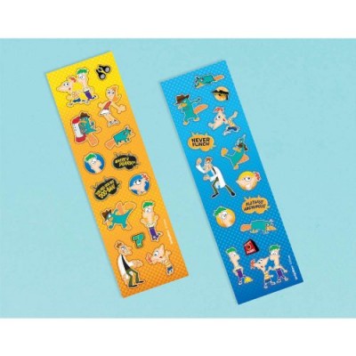 Phineas and Ferb Stickers 8 Strips