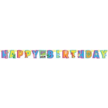 Yo Gabba Gabba Jumbo Add an Age Letter Banner Birthday Party Supplies
