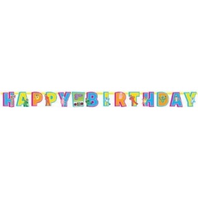 Yo Gabba Gabba Jumbo Add an Age Letter Banner Birthday Party Supplies