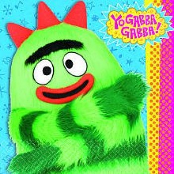 Yo Gabba Gabba Lunch Napkins (16) Birthday Party Supplies