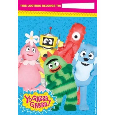 Yo Gabba Gabba Treat Bags (8) Party Accessory Birthday Supplies