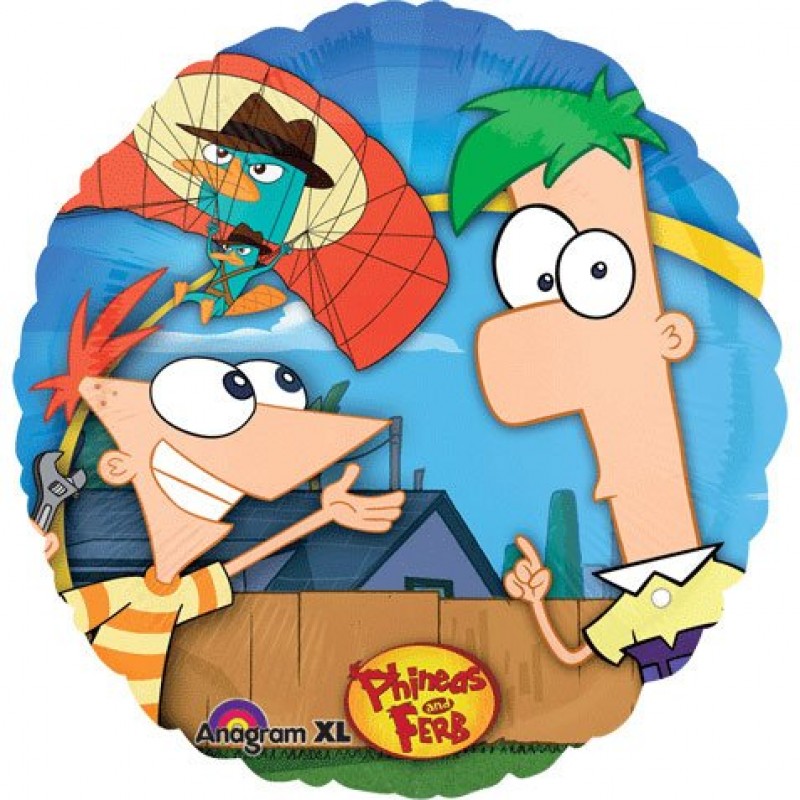 Phineas and Ferb 18" Foil Balloon Perry Disney Birthday Party Supplies...