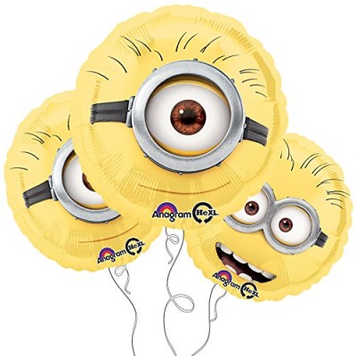 Despicable Me Minion 18" Round Mylar Balloon 3pk