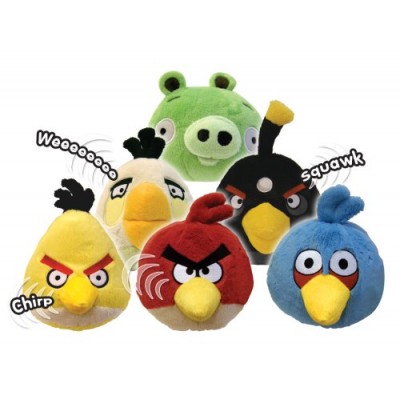 Angry Birds Plush 5-Inch Red Bird with Sound