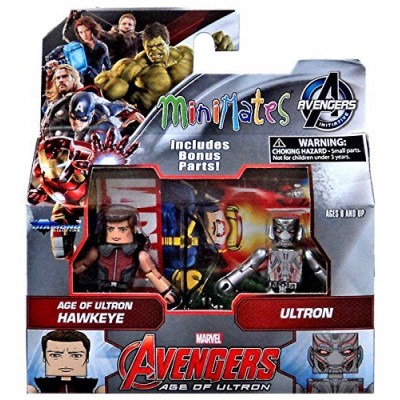 Marvel Avengers Age of Ultron Minimates Series 61 Hawkeye with Ultron Minifigure 2-Pack