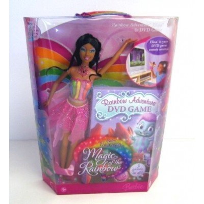 Barbie Fairytopia Magic of the Rainbow: Rainbow Adventure - Elina & DVD Game (African American)