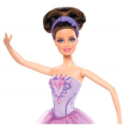 Barbie in The Pink Shoes Ballerina Doll, Purple Dress