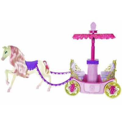 Barbie Princess Charm School Horse And Carriage