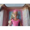 Barbie Rapunzel Pink Gown with Gold Glitter Pink Crown