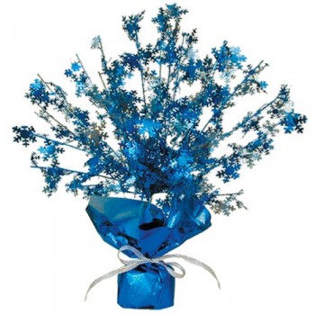 Beistle 20806 1-Pack Snowflake Gleam 'N Burst Centerpiece, 15-Inch