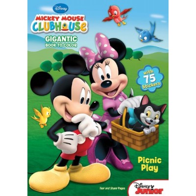 Mickey Mouse Clubhouse: Picnic Play: Gigantic Book to Color with Stickers