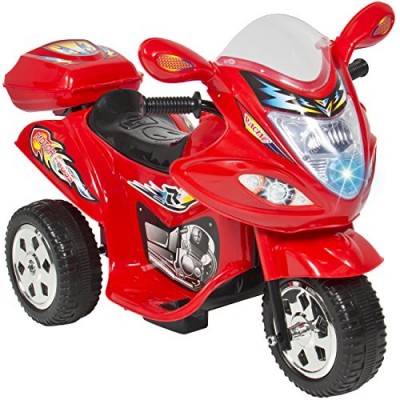 Best Choice Products® Kids Ride On Motorcycle 6V Toy Battery Powered Electric 3 Wheel Power Bicyle Red