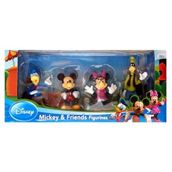 Beverly Hills Teddy Bear Company Disney Mickey and Friends Toy Figure Playset, 4-Piece