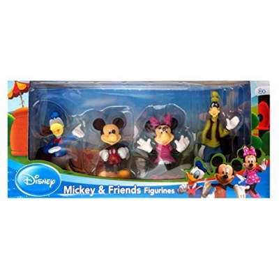 Beverly Hills Teddy Bear Company Disney Mickey and Friends Toy Figure Playset, 4-Piece