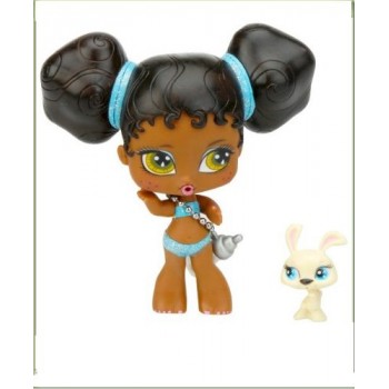 Bratz Babyz & Bratz Petz: 5 inch Sasha with yellow rabbit in milk caron