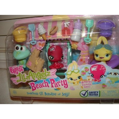 Bratz Lil Angelz Beach Party Petz Pets, Collector Series #788 Octopus, #790 Bunny & #792 Frog