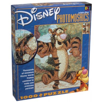 Disney Photomosaic Tigger 1000 Piece Jigsaw Puzzle
