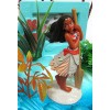 MOANA Tropical Themed Moana Birthday Cake Topper Set Featuring Moana Figure and Decorative Accessories