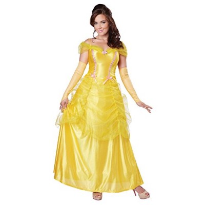 California Costumes Women's Classic Beauty Fairytale Princess Long Dress Gown, Yellow, X-Large