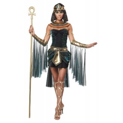 California Costumes Women's Eye Candy - Egyptian Goddess Adult, Black/Teal, Small