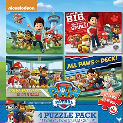 Cardinal Industries Paw Patrol 4-Pack of Puzzles