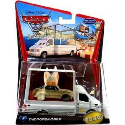 Disney / Pixar CARS 2 Movie 155 Die Cast Car Oversized Vehicle #9 Popemobile