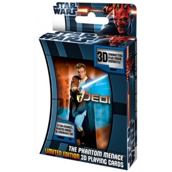 Star Wars Phantom Menace 3-D Lenticular Deck in Tin