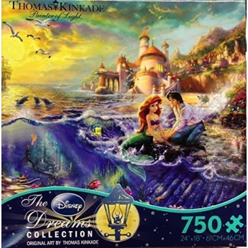 Ceaco Thomas Kinkade The Disney Dreams Collection The Little Mermaid 750 pc. Jigsaw Puzzle