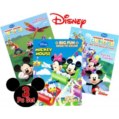 Mickey Mouse Clubhouse Coloring and Activity Book Set (3 Books ~ 96 pgs each)