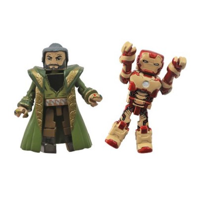 Diamond Select Toys Series 49 Marvel Minimates Iron Man 3: Iron Man Mark 47 and The Mandarin Action Figure