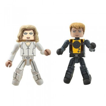 Marvel Minimates XMen First Class Exclusive Mini Figure 2Pack Emma Frost Havok by Diamond Select