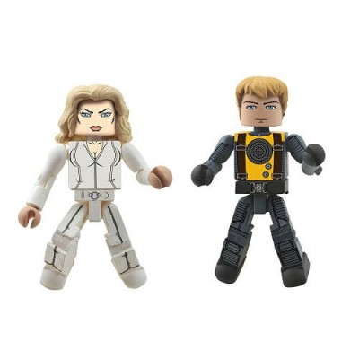 Marvel Minimates XMen First Class Exclusive Mini Figure 2Pack Emma Frost Havok by Diamond Select