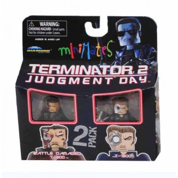 Terminator 2 Series 1 Minimates: Final Battle T-1000 & Battle Damaged T-800