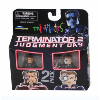 Terminator 2 Series 1 Minimates: Final Battle T-1000 & Battle Damaged T-800