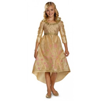 Disguise Disney Maleficent Movie Aurora Coronation Gown Girls Classic Costume, Medium/7-8